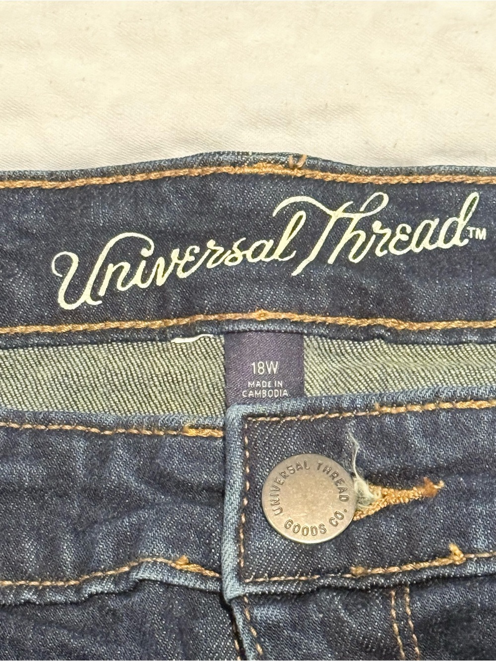 Universal Thread Women’s Dark Blue High-Rise Jeans -Size 18W